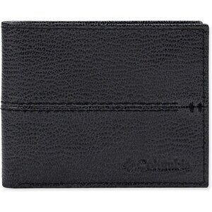 Columbia Men's Black Everyday Bifold Wallet-Multiple Card Slots Id Window